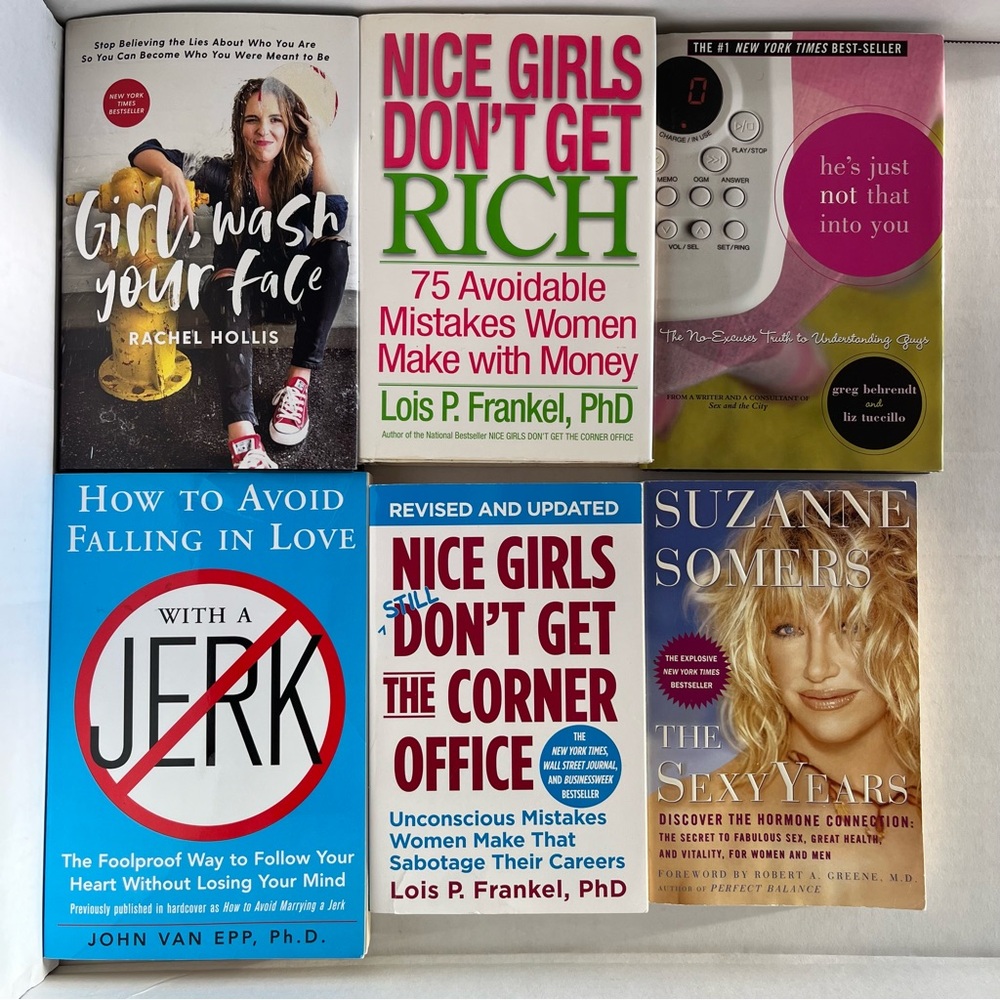 SELF-HELP RELATIONSHIPS & WELLNESS – LOT OF 6 BOOKS – MOTIVATION – PERSONAL GROW